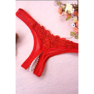 Red Pearl Bottom G-string